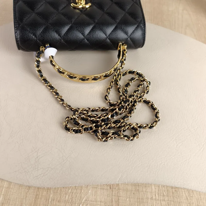 Chanel Crossbody Bag 26p woc Black Calfskin Mini 19 × 7 × 11.5 cm — detail view 9 of 12