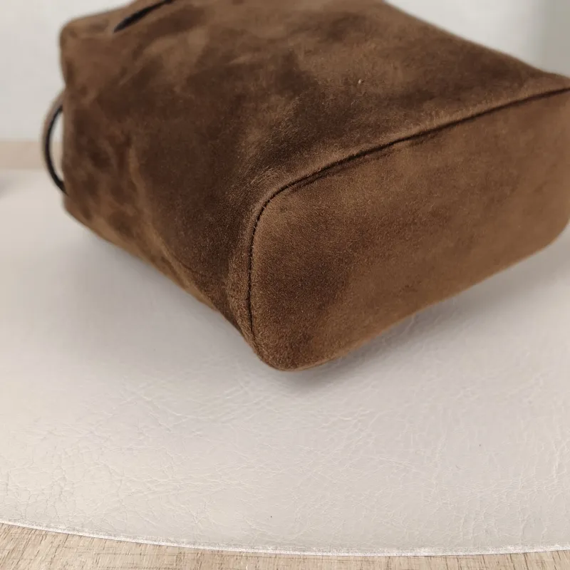 Miumiu Crossbody Bag logo Suede One Size 15 × 7 × 17 cm — detail view 7 of 11