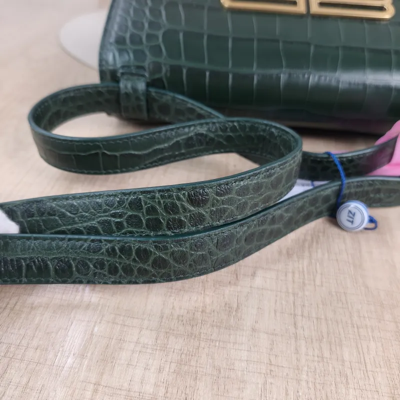 BALENCIAGA Shoulder Bag GOSSIP Green Calfskin Small 23.5 × 10.5 × 12.5 cm — detail view 8 of 12