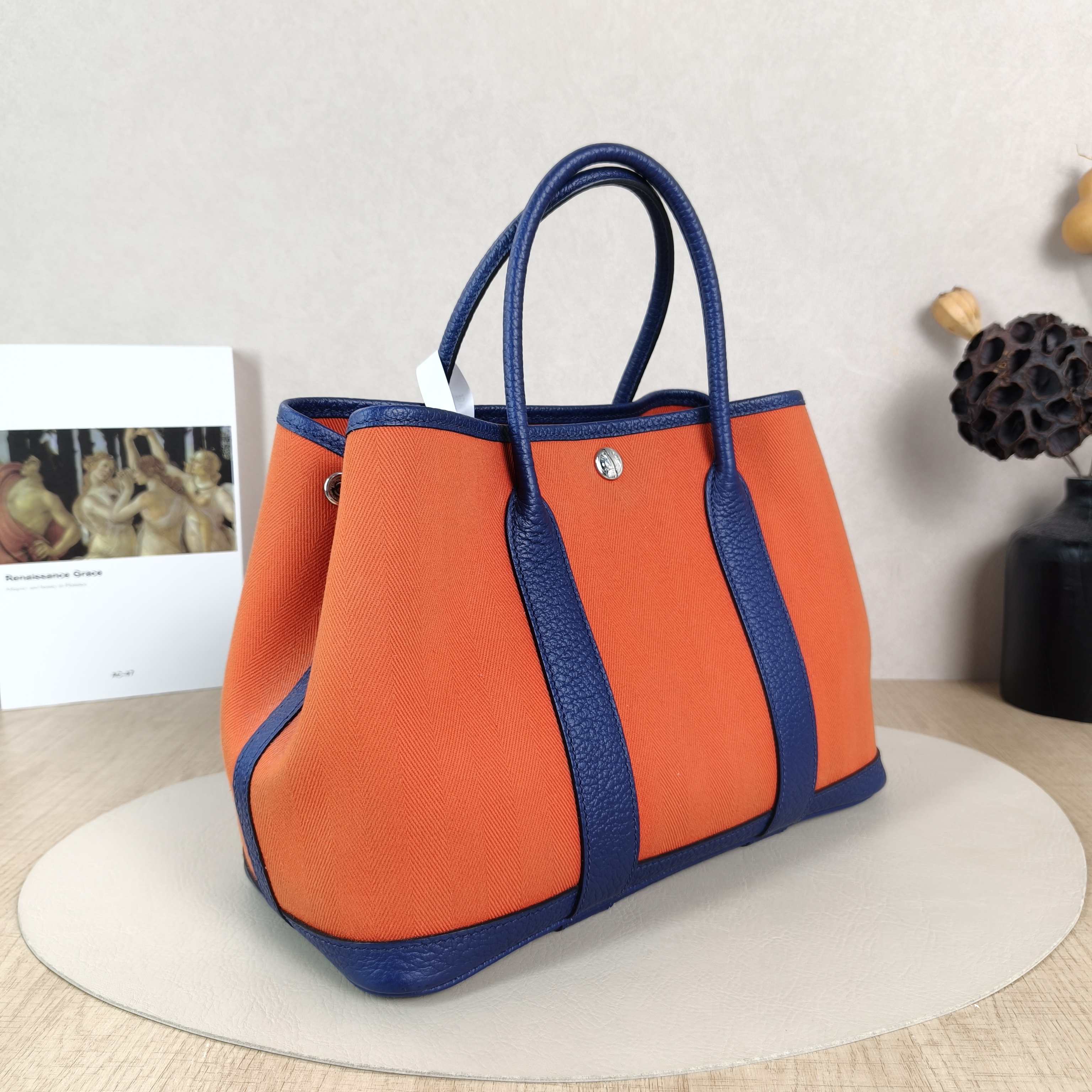 Hermès Top Handle Bag Garden Party 30 30Colorblock Canvas Medium30 × 13 × 21 cm — cover view 5 of 5