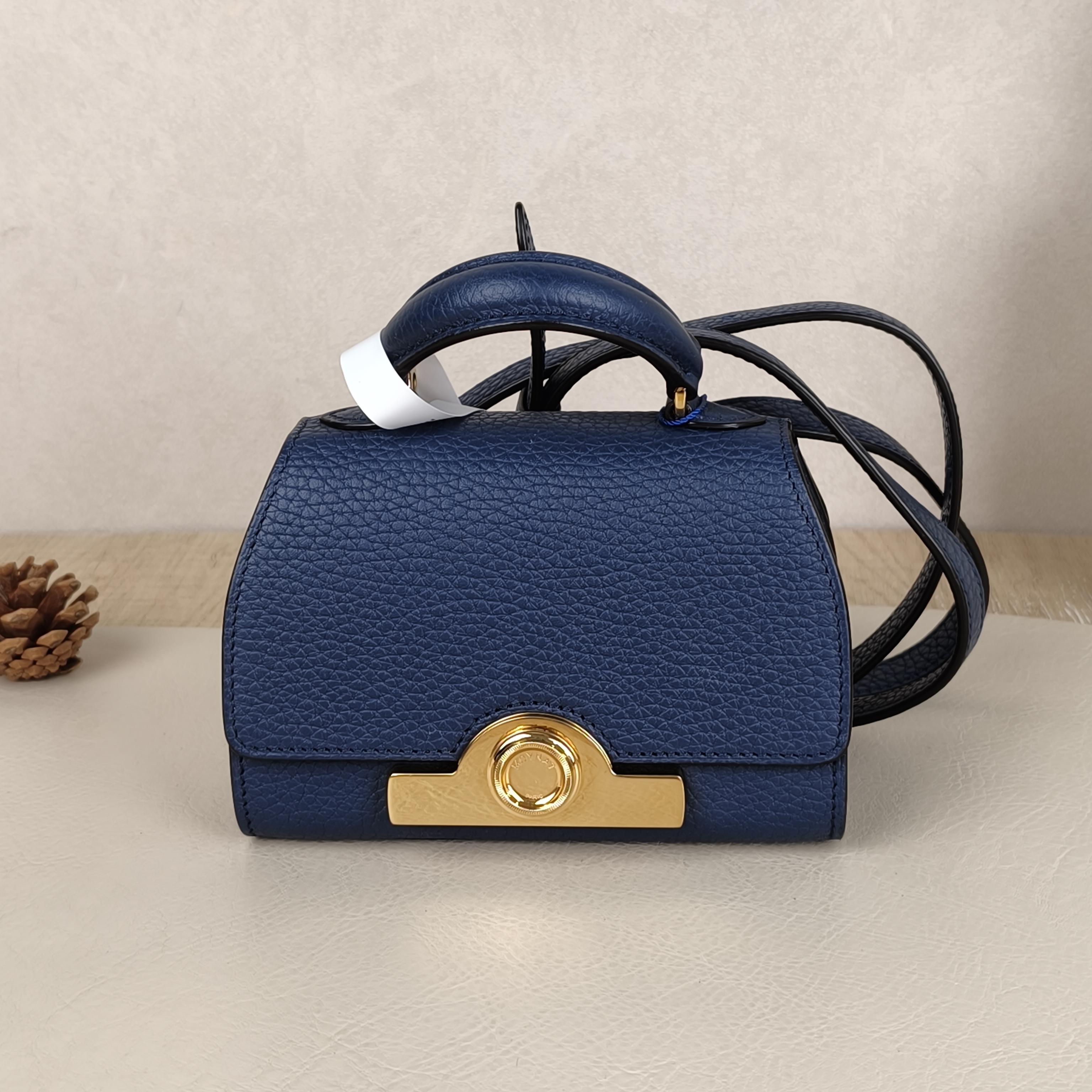 Moynat Crossbody Bagrejane Top Handle Crossbody Bag Blue Calfskin14 × 6 × 15 cm