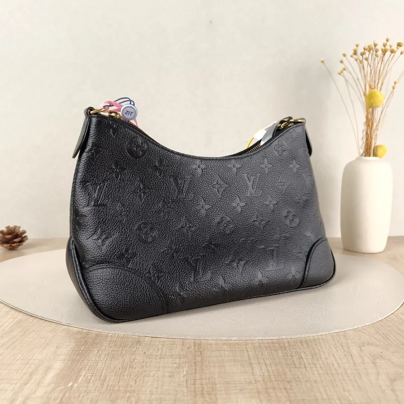 Louis Vuitton Crossbody Bag Boulogne Black Monogram Empreinte Embossed Calfskin Small 26 × 9.5 × 16 cm — cover view 2 of 4