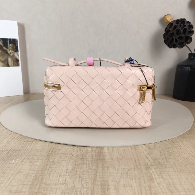 Bottega Veneta Crossbody Bag Bang Bang Cosmetic Bag Pink Calfskin 22 × 5.5 × 12.5 cm — cover view 3 of 5