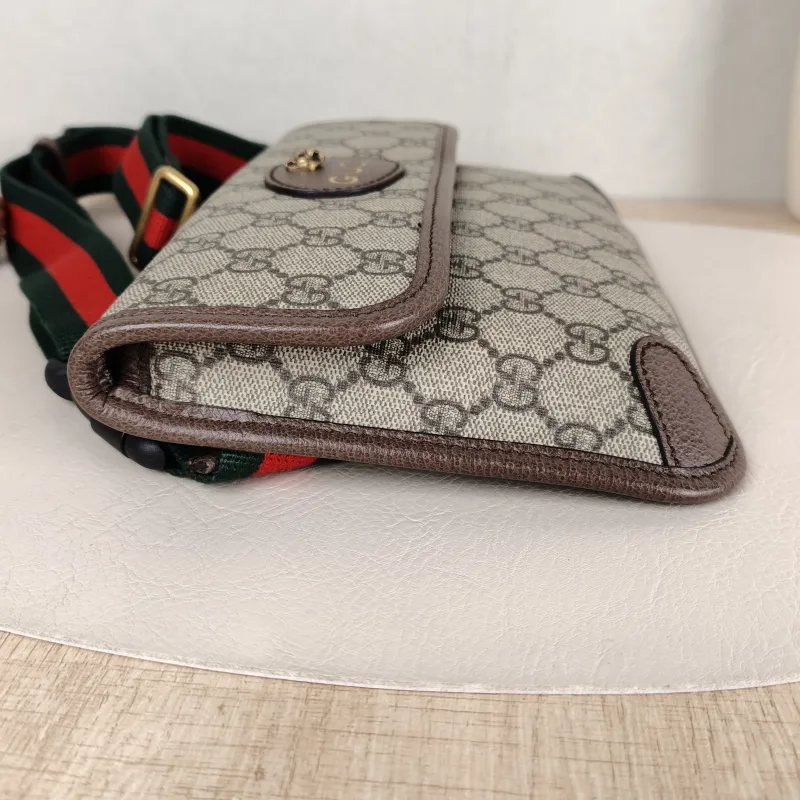 GUCCI Crossbody Bag Neo Vintage Belt Bag Monogram PVC Medium 24 × 4 × 17 cm — detail view 4 of 11