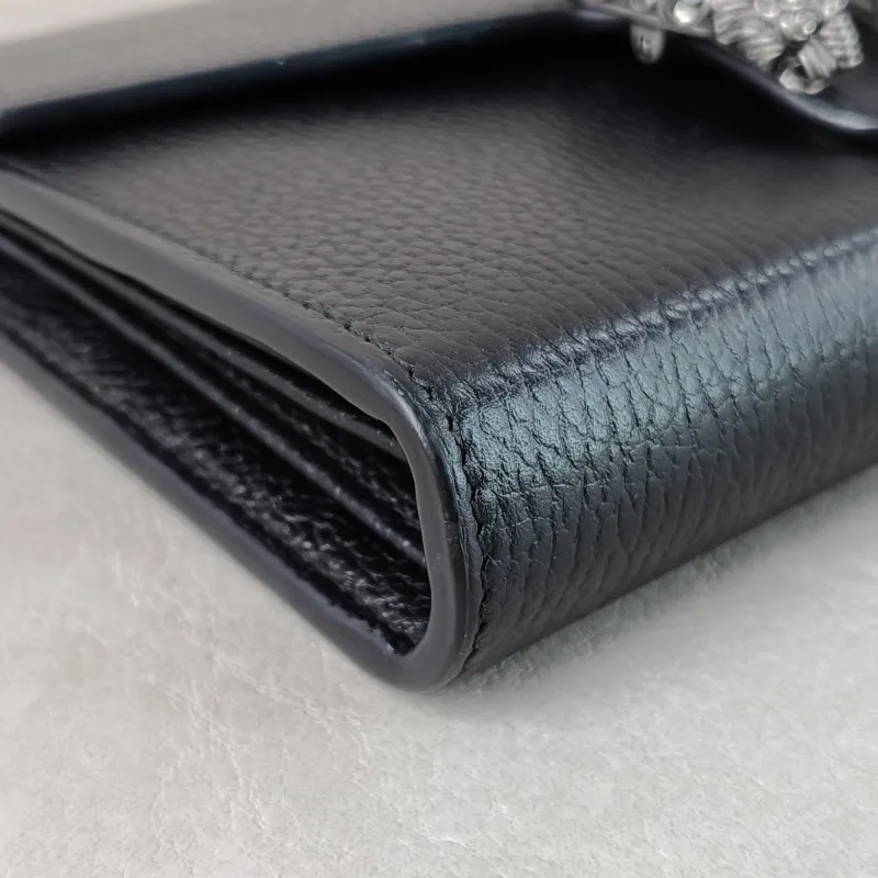 GUCCI Crossbody Bag Dionysus Collection Wallet woc Black Calfskin Mini 20 × 5 × 13 cm Conditioned — detail view 1 of 13