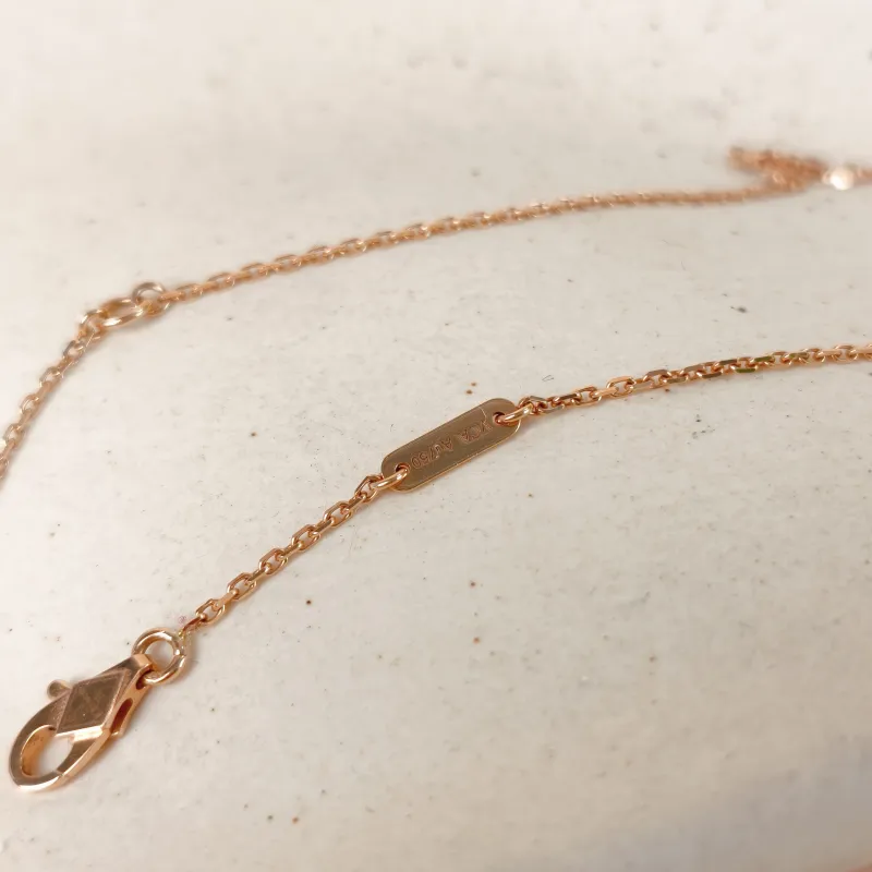 Van Cleef & Arpels Necklace Alhambra Alhambra Collection 18KR ose Gold Sweet Mini 45cm — cover view 6 of 12