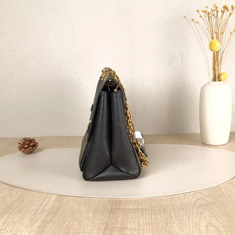 Louis Vuitton Shoulder Bag VAVIN Black Empreinte Embossed Calfskin Small 25 × 9.5 × 17 cm — detail view 2 of 10