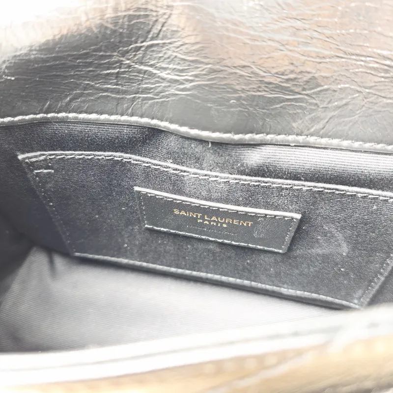 SAINT LAURENT Crossbody Bag Niki Black Waxed Leather Calfskin Mini 18 × 5 × 12.5 cm — detail view 1 of 10