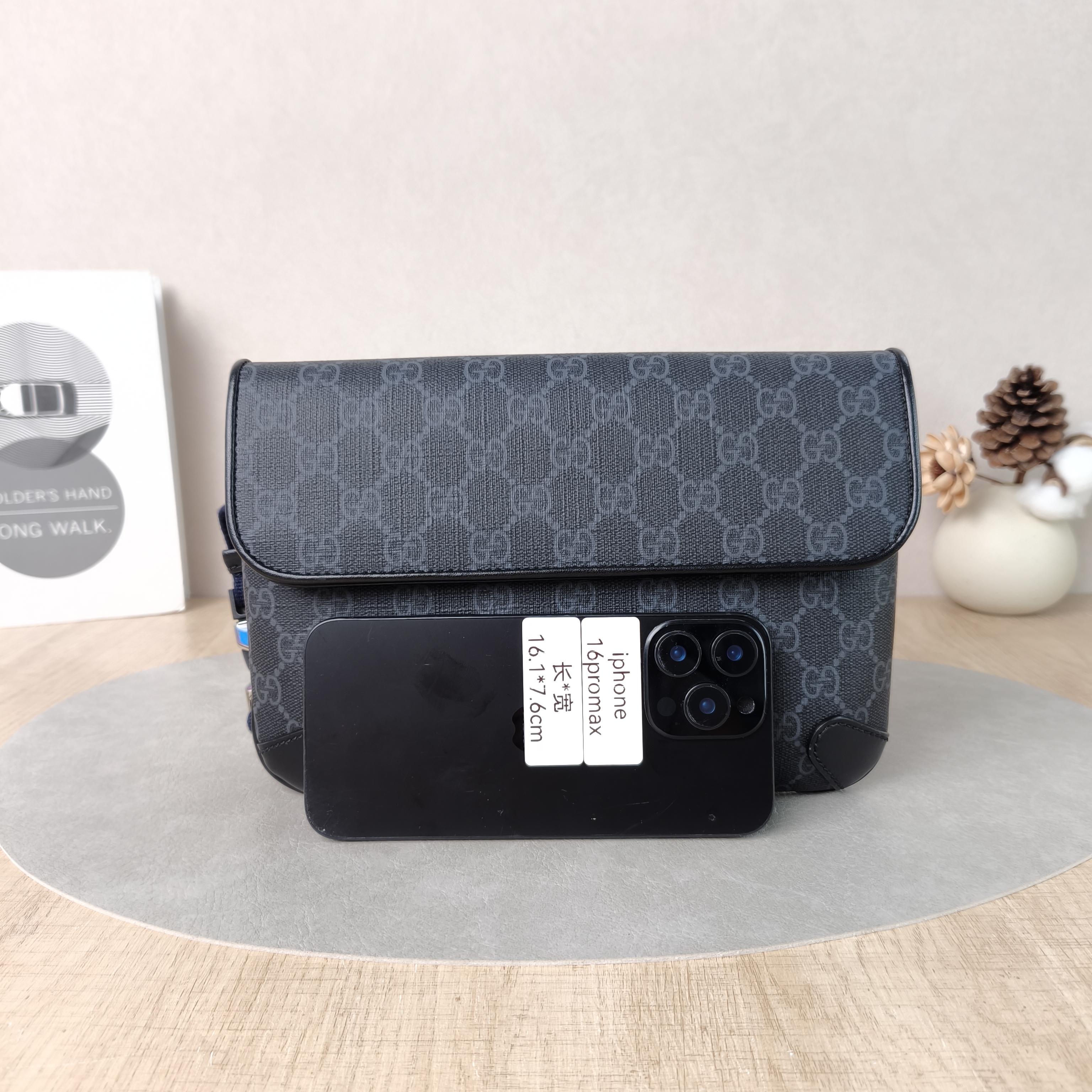 GUCCI Belt Bag Neo Vintage Belt Bag Black Monogram PVC Medium24 × 4 × 17 cm — cover view 5 of 5