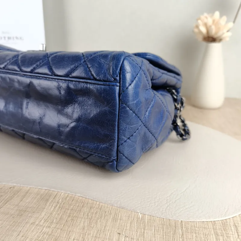 Chanel Crossbody Bag cf Collection Crossbody Bag Navy Calfskin Large 30 × 11 × 20 cm 20 — detail view 13 of 13