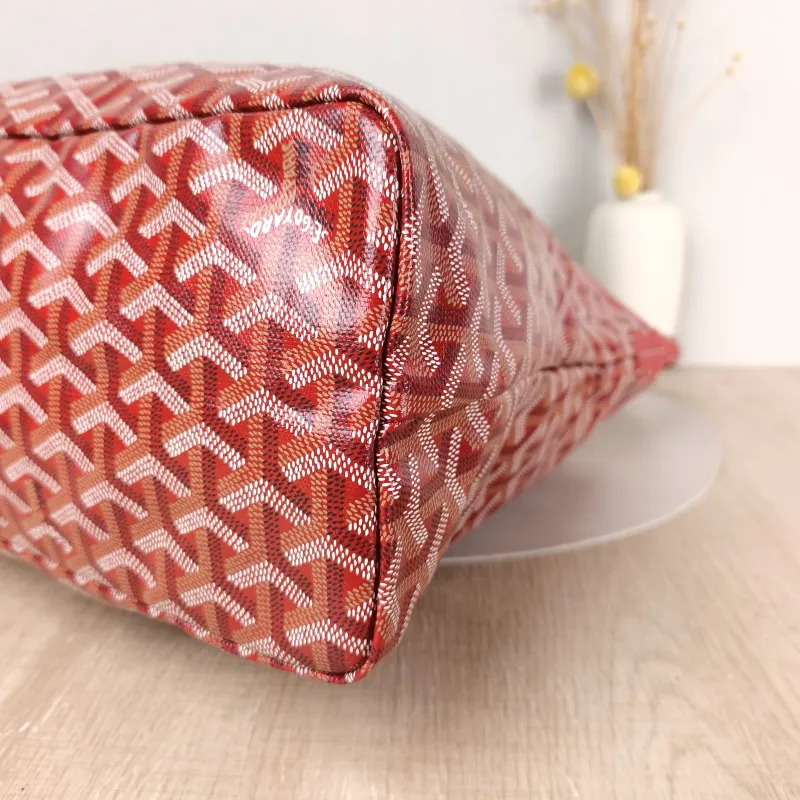 GOYARD Shoulder Bag Boheme Hobo​ Red PVC Small 43 × 14 × 27 cm — detail view 9 of 9