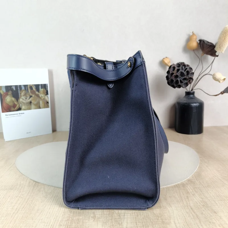 FENDI Shoulder Bag Peekaboo X-Tote Tote Bag Navy Canvas Medium41 × 16 × 29.5 cm — detail view 5 of 11