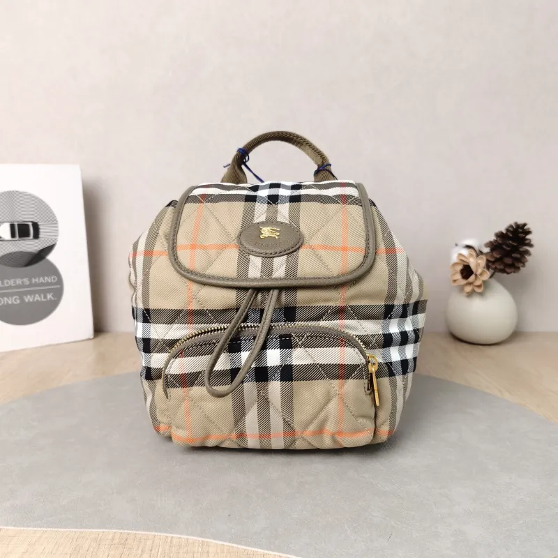 BURBERRY Backpack Backpack Colorblock Canvas One Size 18 × 12 × 22 cm