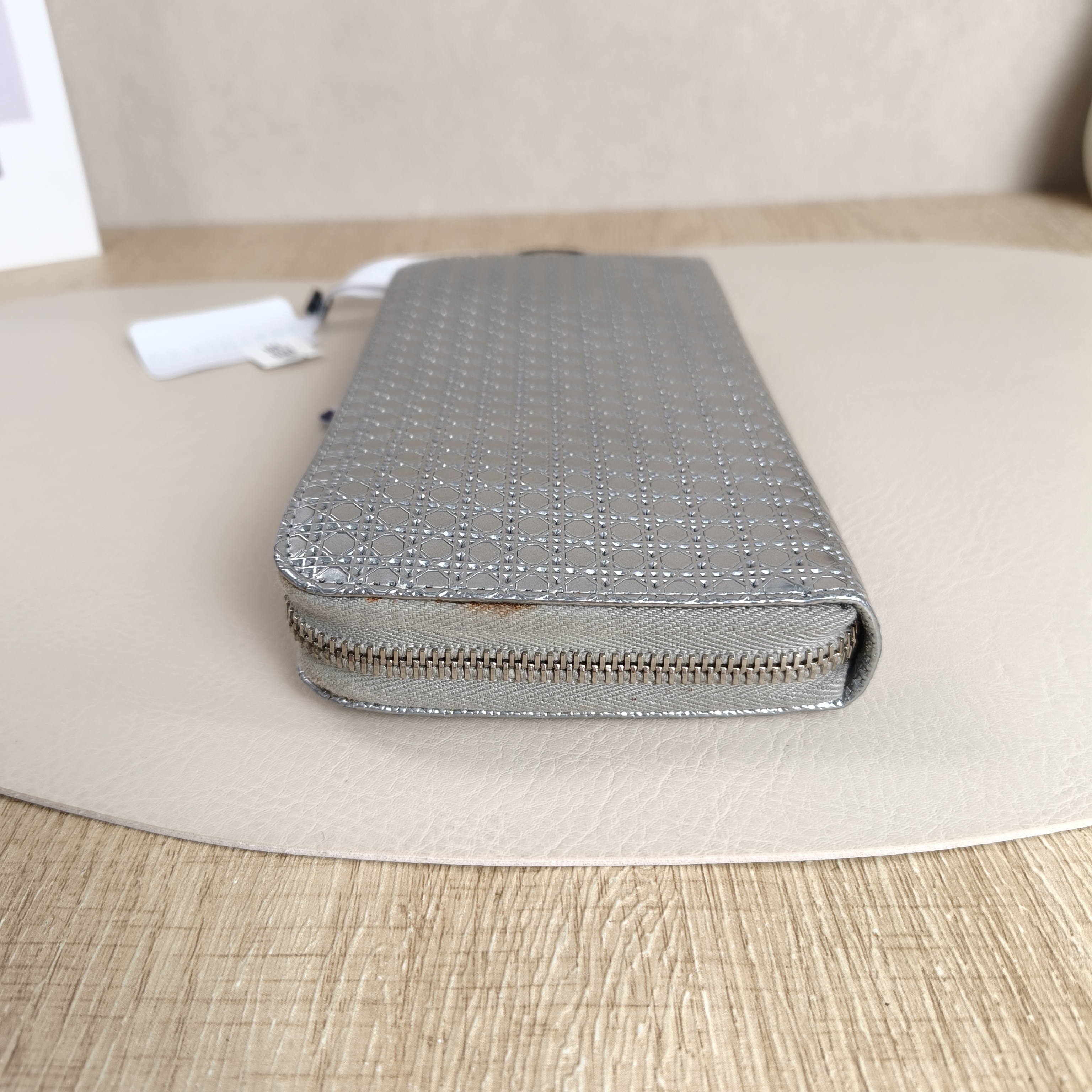 DIOR Wallet Edition Wallet Silver PVC 19.3 × 2.2 × 10 cm — cover view 5 of 10