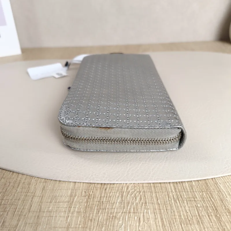 DIOR Wallet Edition Wallet Silver PVC 19.3 × 2.2 × 10 cm — cover view 5 of 10