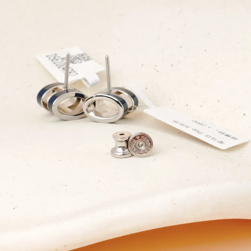 Hermès Earrings Pop HE arrings Blue Large — cover view 5 of 6