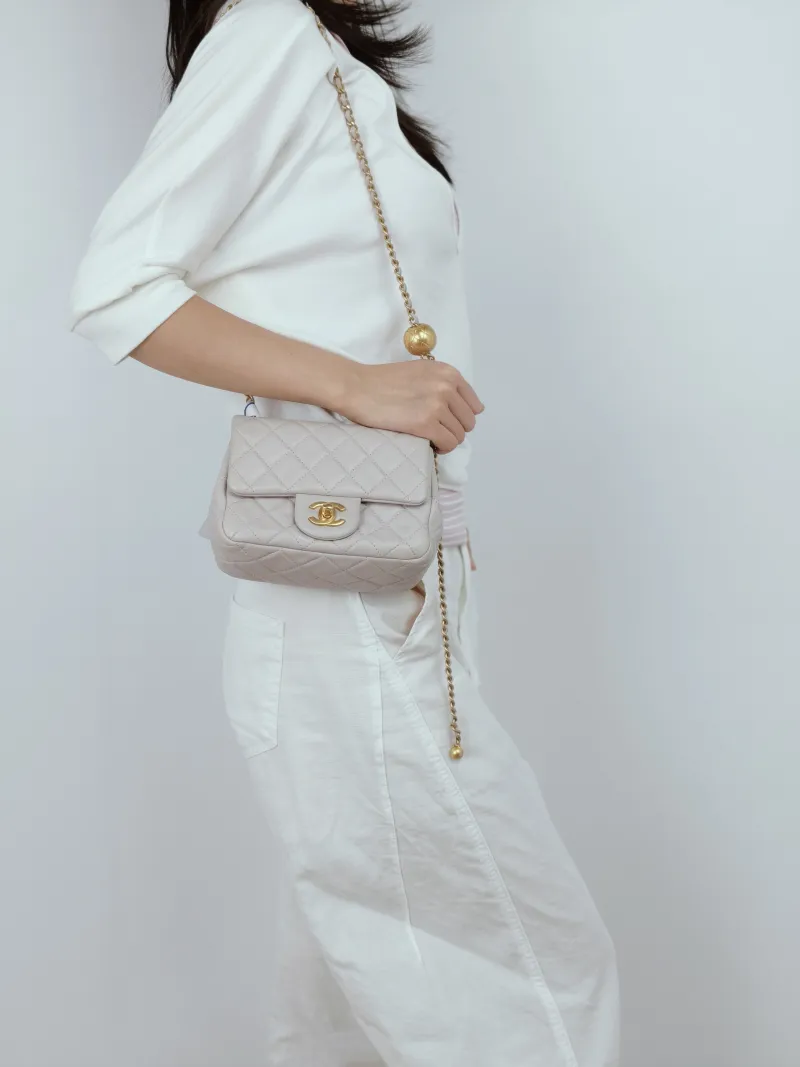 Chanel Crossbody Bag Lambskin One Size17 × 8 × 13.5 cm — on-model view 1 of 3