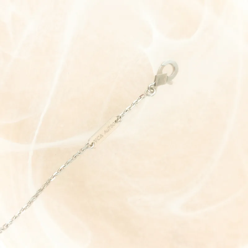 Van Cleef & Arpels Necklace Alhambra Alhambra Collection Necklace 20 White Gold Diamond18KW hite Gold Vintage Small 42cm — cover view 7 of 11