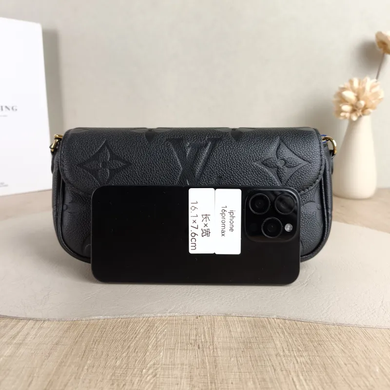Louis Vuitton Crossbody Bag IVY Black Empreinte Embossed Calfskin Small 23.5 × 4.3 × 12 cm — cover view 5 of 5