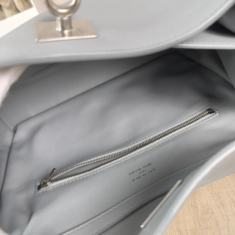 BALENCIAGA Crossbody Bag RODEO Grey Calfskin Small 27 × 10 × 20 cm — detail view 12 of 12