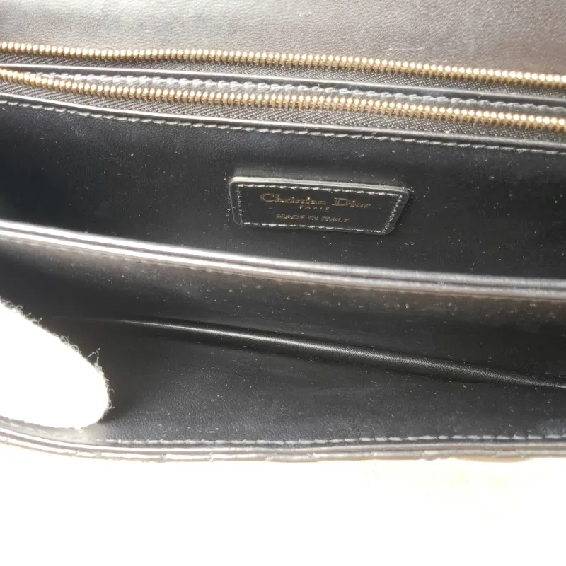 DIOR Crossbody Bag My Chain Bag Black Lambskin One Size 24 × 6.5 × 15 cm — detail view 14 of 14