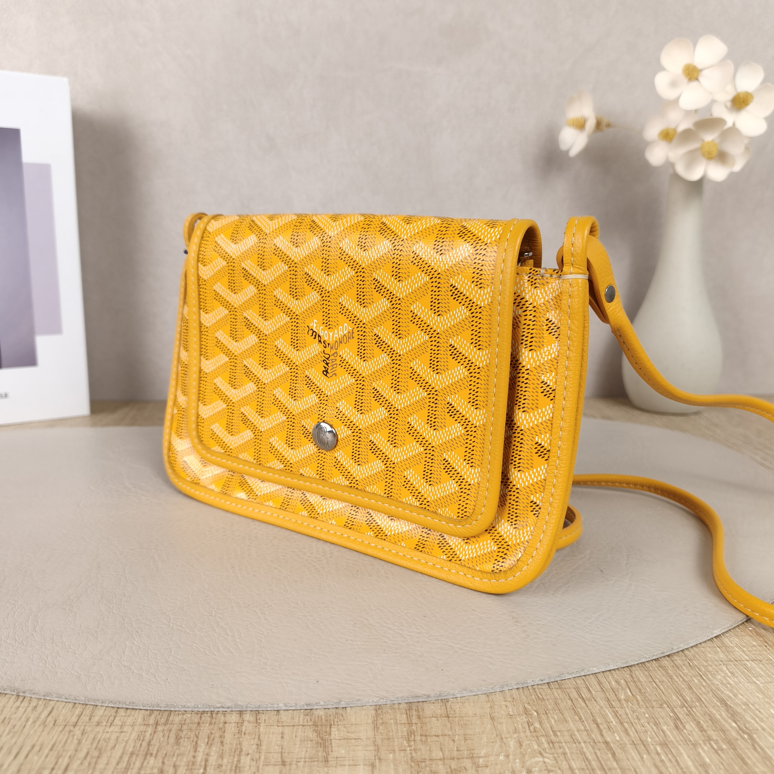 GOYARD Crossbody Bag PLUMET Yellow ine Canvasmini20.5 × 2.5 × 14 cm — cover view 10 of 15