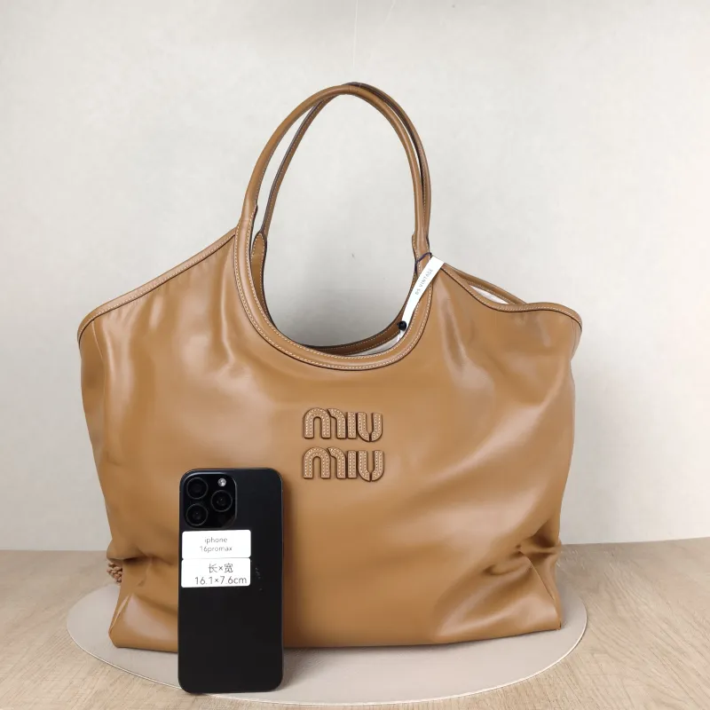 Miumiu Shoulder Bag IVY Tote Shopping Tote CC alfskin 38 × 18 × 38 cm — cover view 4 of 5