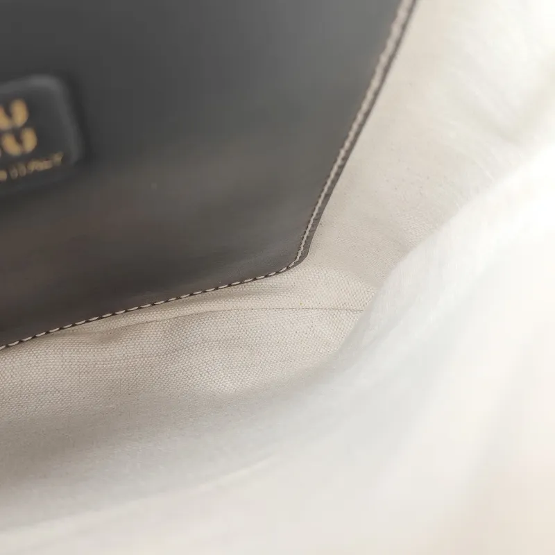 Miumiu Shoulder Bag IVY Tote Shopping Tote Black CC alfskin Mini 20*24 — detail view 1 of 11