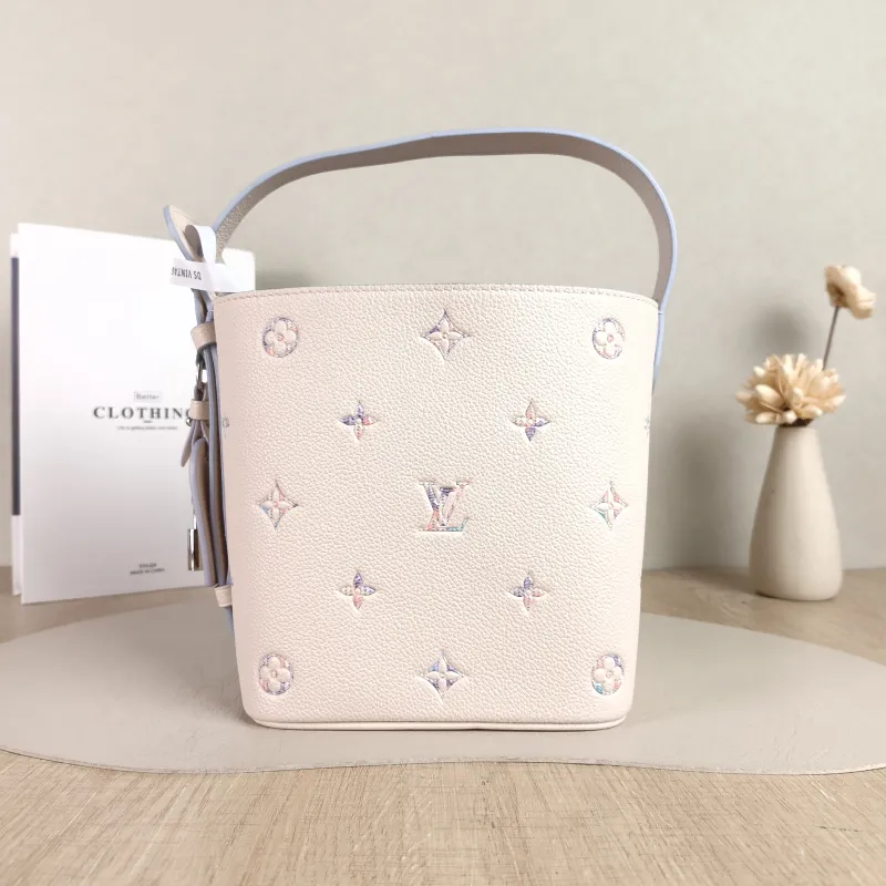 Louis Vuitton Top Handle Bag Collection White Calfskin BB 16 × 12 × 18 cm — detail view 10 of 10