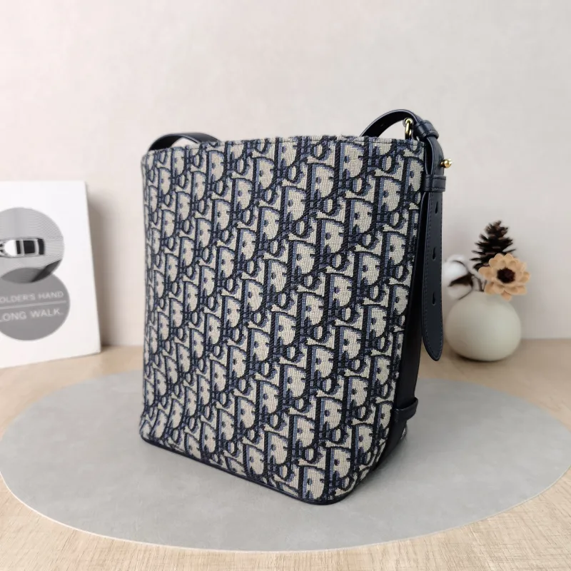 DIOR Shoulder Bag star Bucket Bucket Bag Blue Canvas Small24 × 15 × 24 cm — cover view 3 of 6