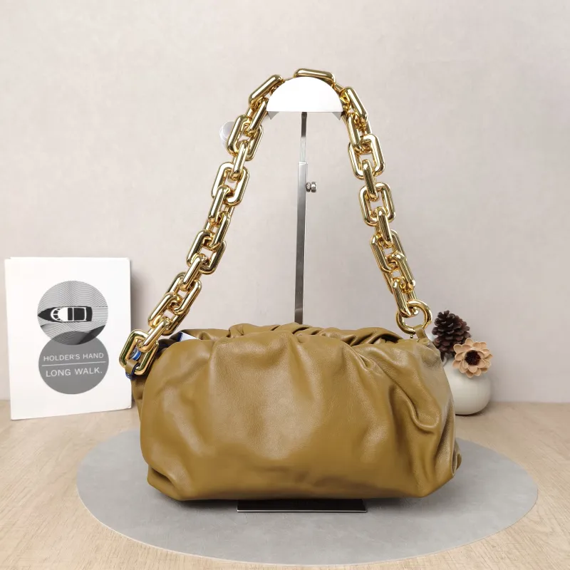 Bottega Veneta Shoulder Bag The Chain Pouch Yellow Calfskin One Size30 × 9 × 15 cm — cover view 5 of 5