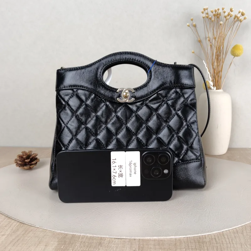 Chanel Crossbody Bag31Bag Black Waxed Leathermini23 × 5.5 × 22 cm — cover view 4 of 5