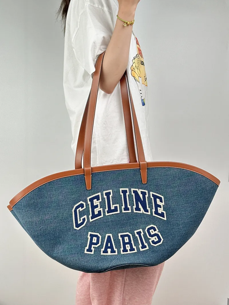CELINE Top Handle Bagcouffin tote Blue One Size58 × 17 × 27 cm — on-model view 2 of 2