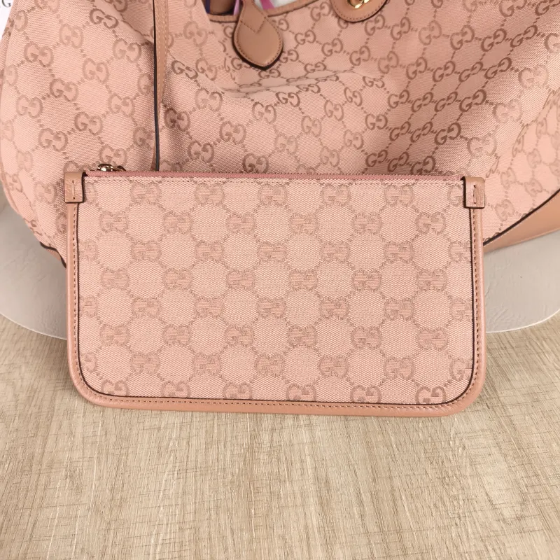 GUCCI Shoulder Bag ophidia GG Tote Bag Pink Canvas One Size 40 × 19 × 32 cm — detail view 7 of 12