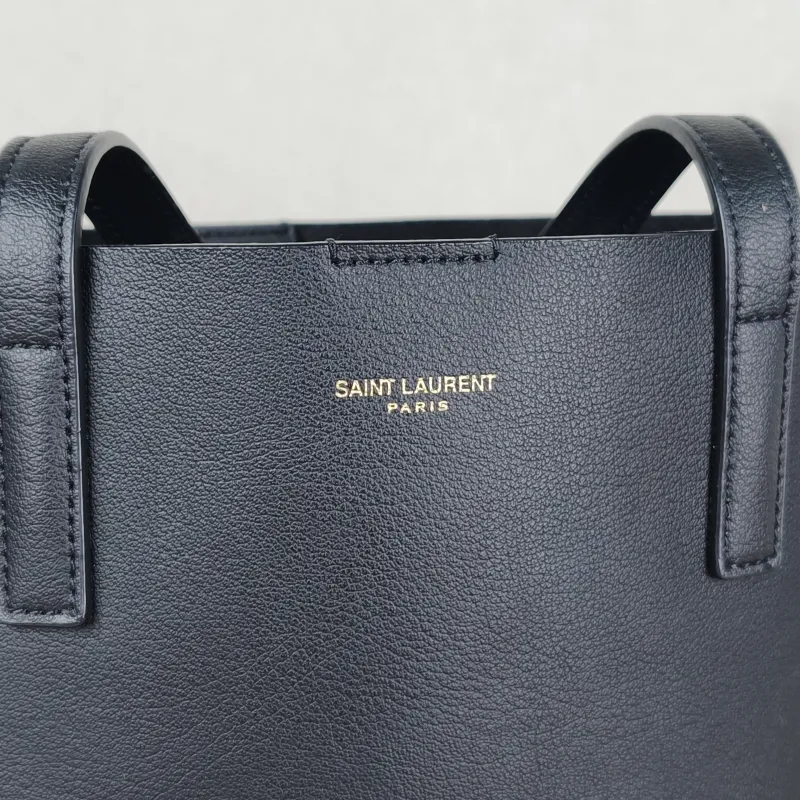 SAINT LAURENT Top Handle Bag SHOPPING Shopping Tote Edition Black Calfskinmini25 × 8 × 28 cm — detail view 10 of 11