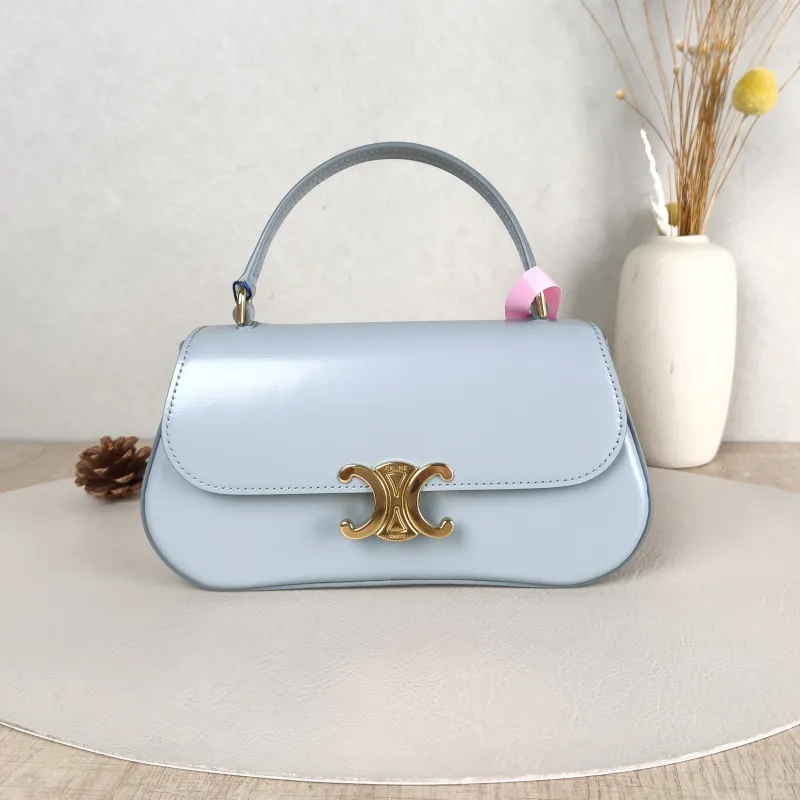 CELINE Crossbody Bagteen lola Crossbody Bag Blue Calfskin20 × 8.5 × 11.5 cm