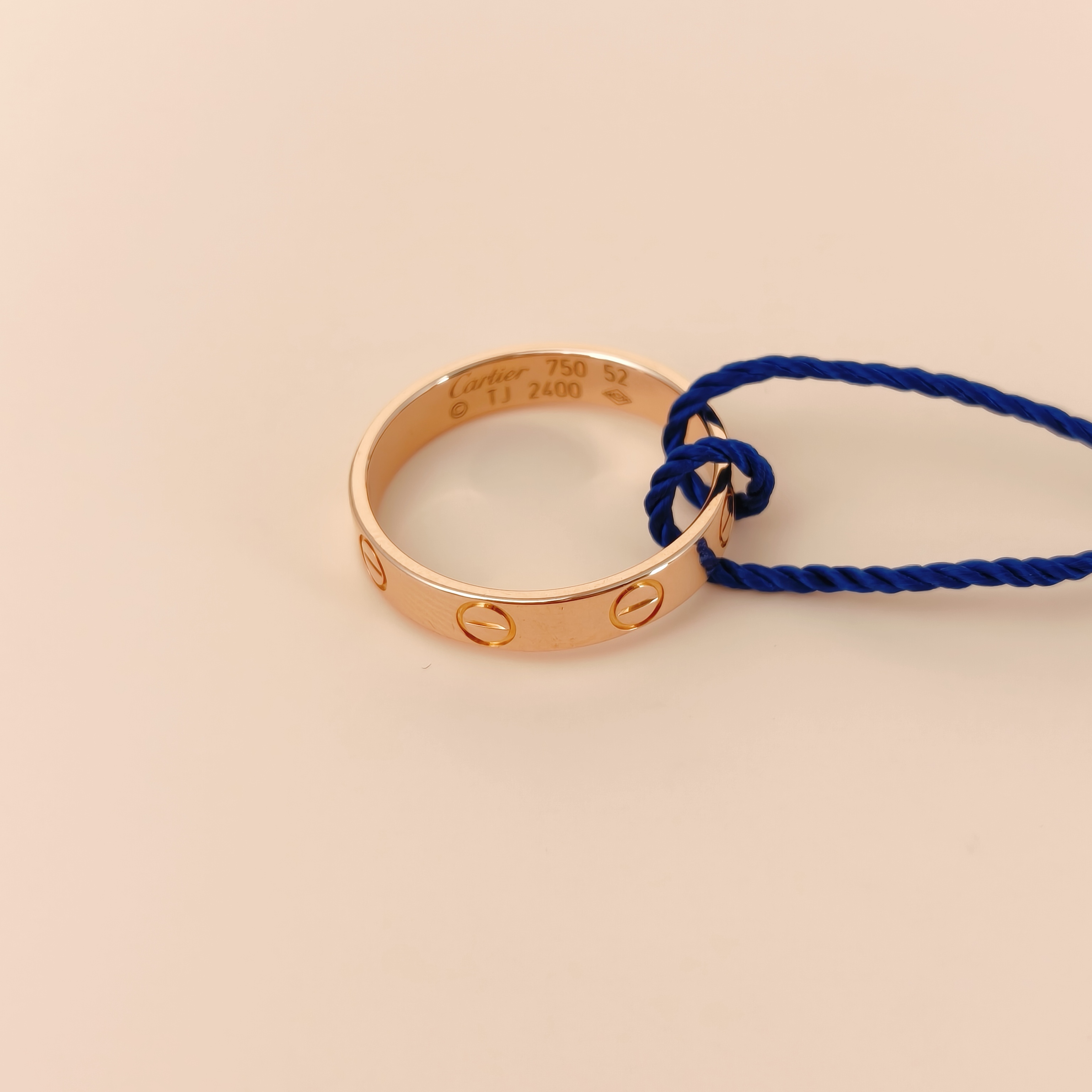CARTIER Ring Love Rose Gold 18KR ose Gold Small 3.6 52