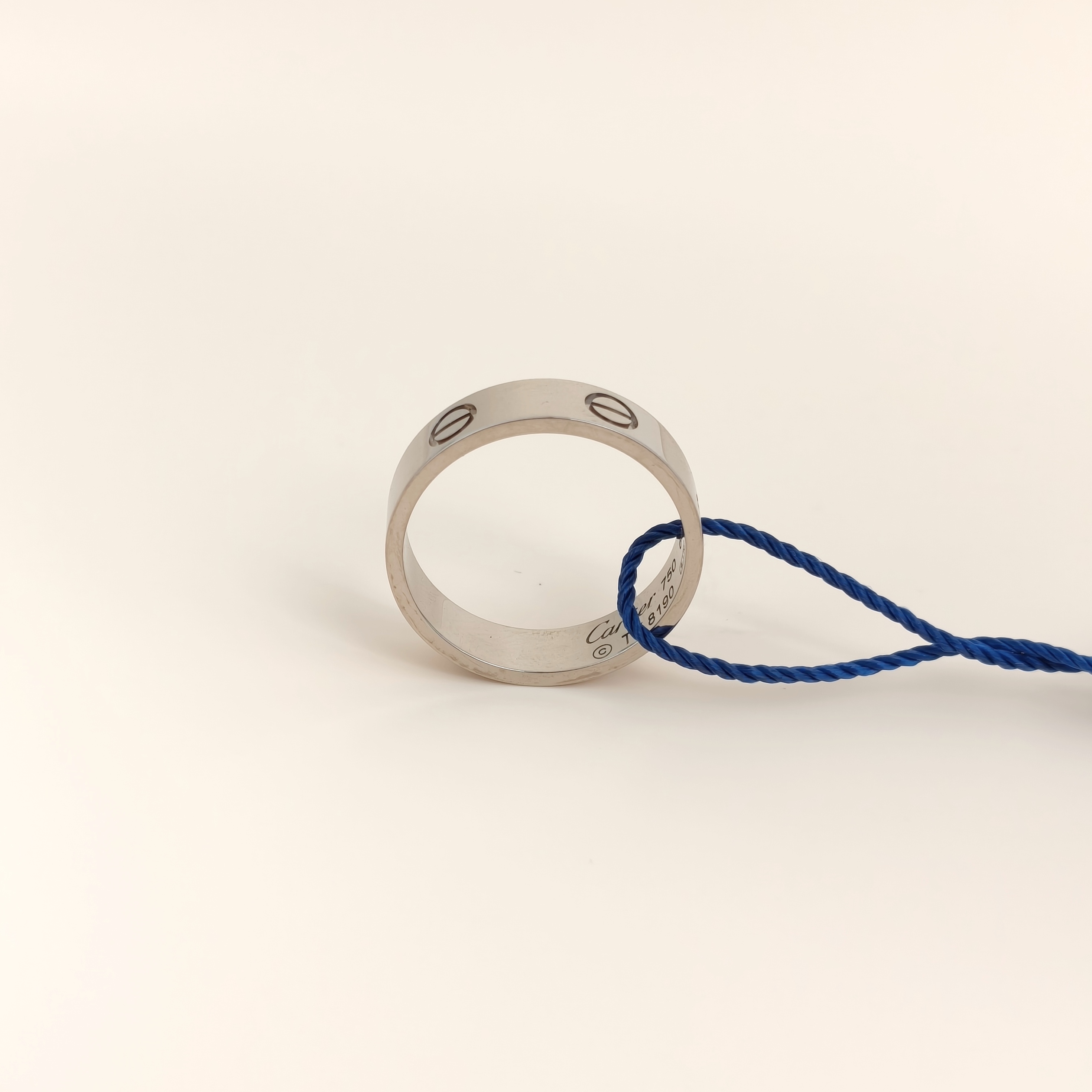 CARTIER Ring Love Silver18KW hite Gold Edition 5.5 60 — cover view 6 of 6