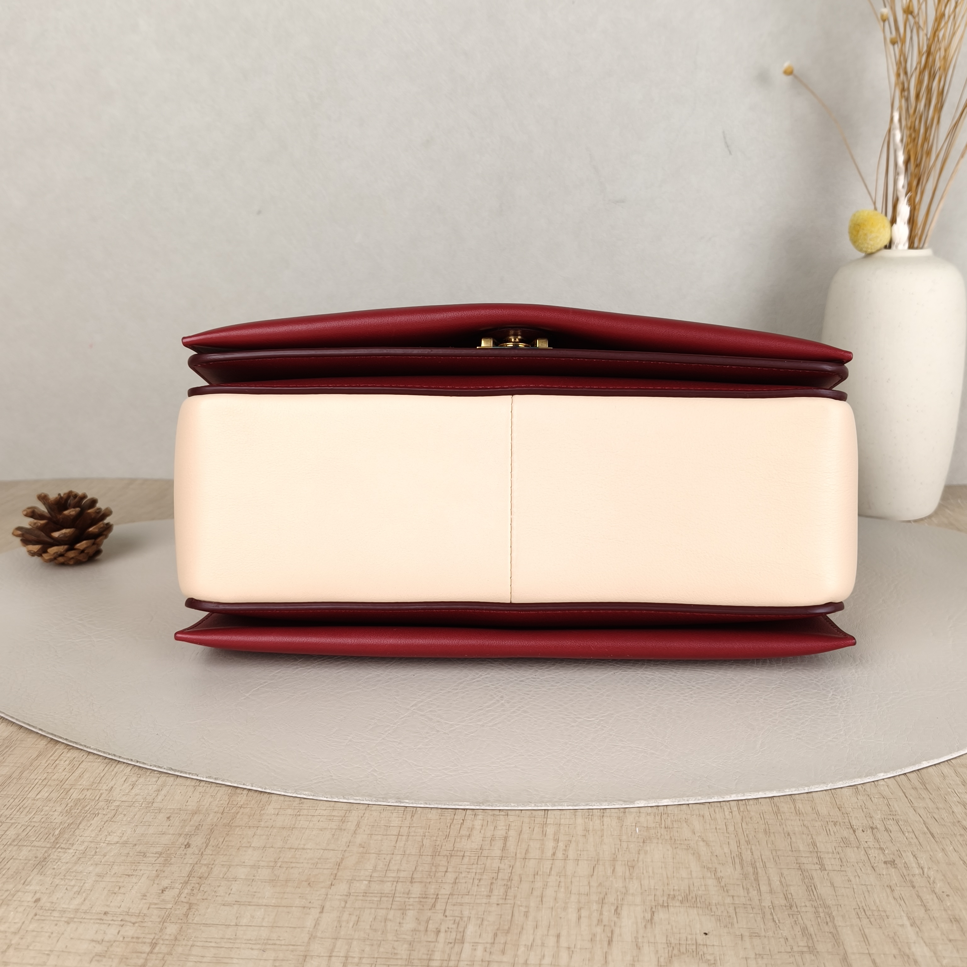 CELINE Crossbody Bag Frame Shoulder Bag Red · Calfskin Medium25 × 10.5 × 15 cm — cover view 5 of 5