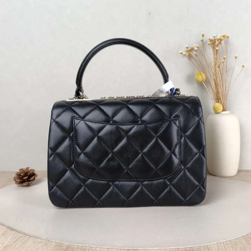 Chanel Crossbody Bag 23s trendy cc Black Lambskin Small 25 × 12 × 17 cm — cover view 3 of 5