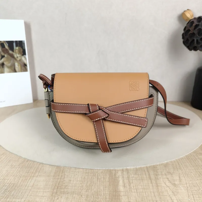 LOEWE Crossbody Bag Gate Colorblock Calfskin Mini 15 × 8 × 12.5 cm