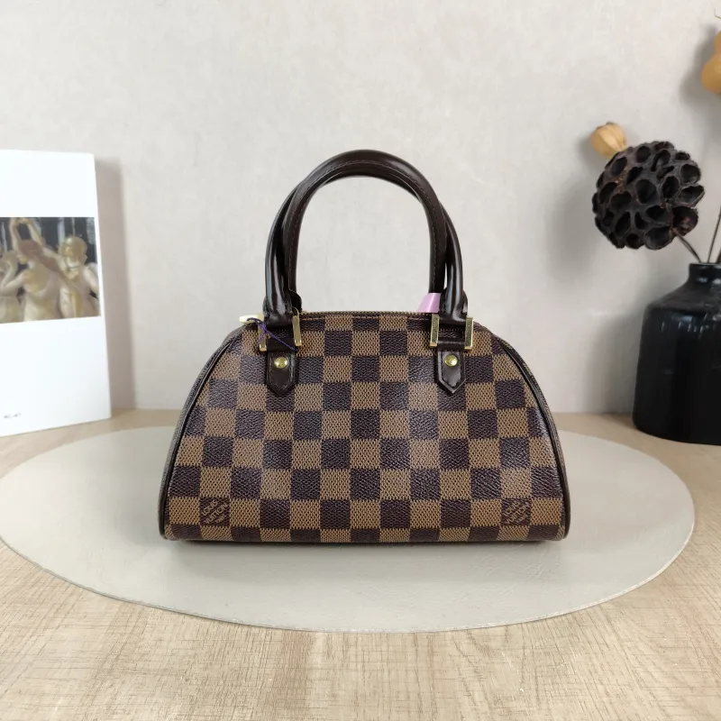 Louis Vuitton Top Handle Bag Ribera Damier Ebene PVC 23 × 13 × 14 cm