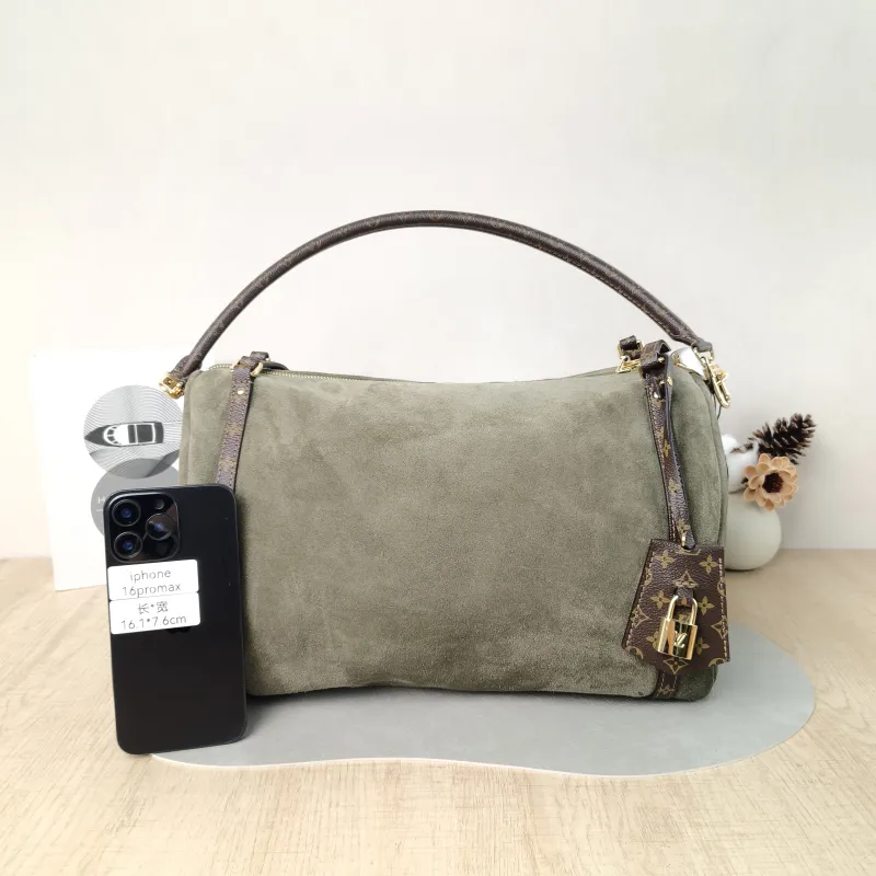 Louis Vuitton Shoulder Bag EXPRESS Shoulder Bag Green Suede Medium 36 × 18.5 × 24 cm — cover view 2 of 6