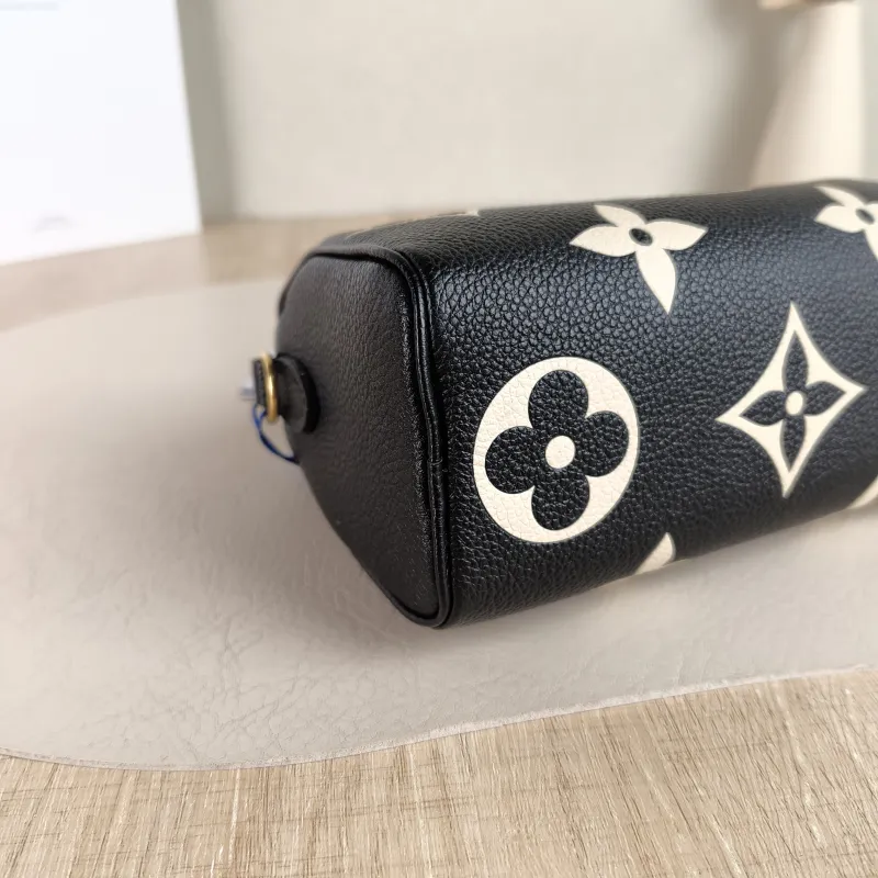 Louis Vuitton Crossbody Bag Speedy Nano Black · White Empreinte Embossed Calfskin nano 16 × 7.5 × 10 cm — detail view 1 of 9