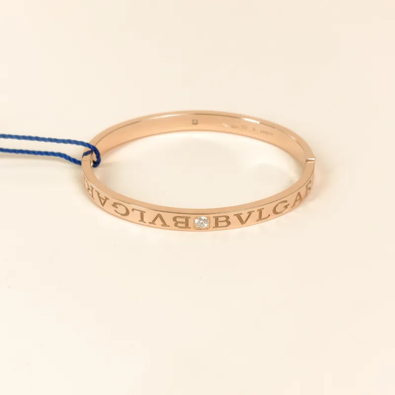 Bvlgari Bangle Collection Bangle Rose Gold Diamond18KR ose Gold S 15cm