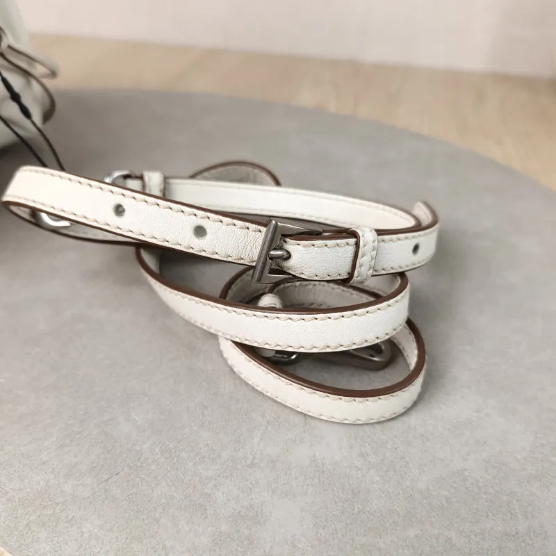 PRADA Crossbody Bag Karin Tote Bag White Calfskin Small 24 × 9 × 14 cm — detail view 5 of 11