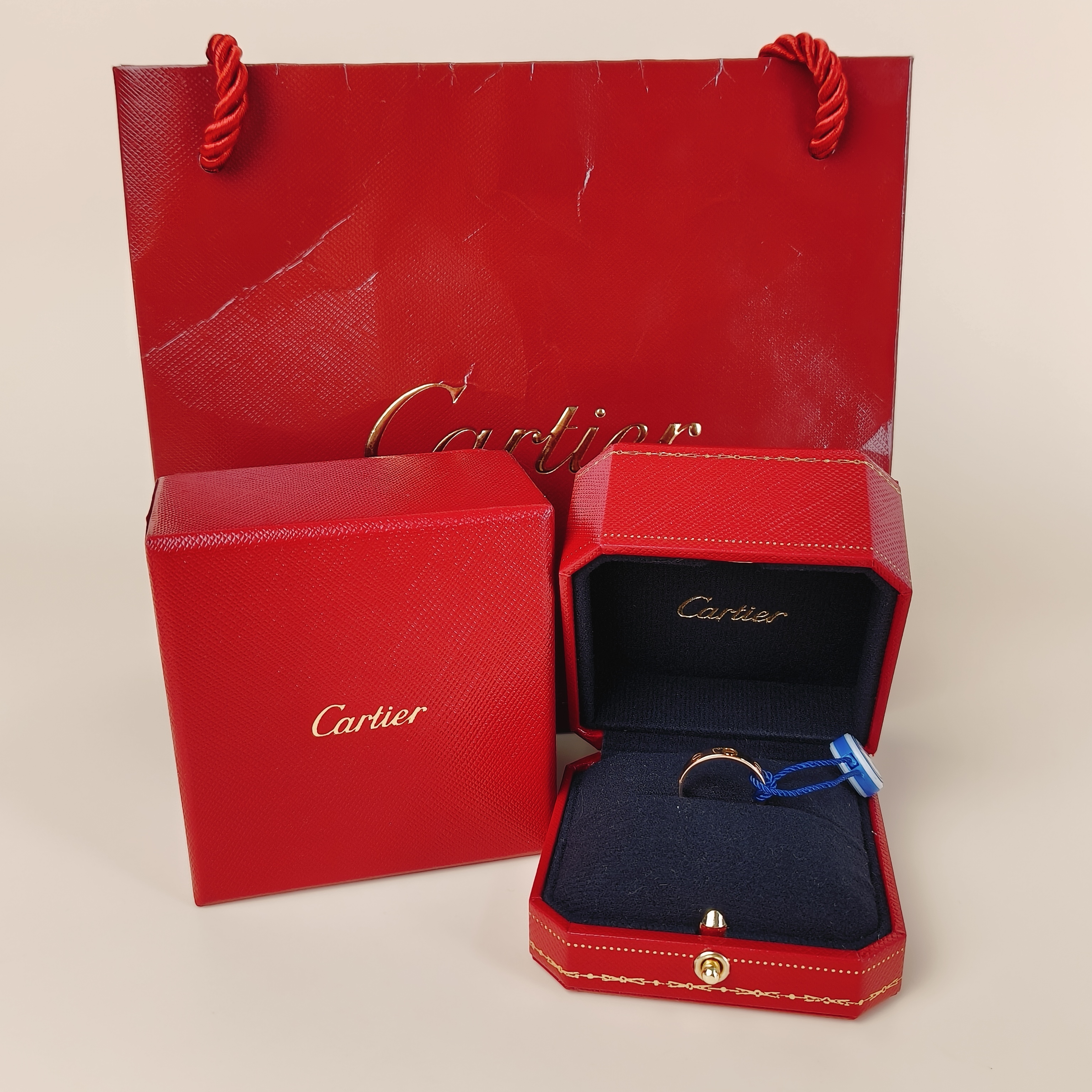 CARTIER Ring Love Rose Gold 18KR ose Gold Small 3.6 52 — cover view 7 of 9