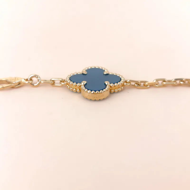 Van Cleef & Arpels Bracelet Alhambra Alhambra Collection Five-Motif Bracelet 18KY ellow Gold Vintage Small 19cm — cover view 10 of 10