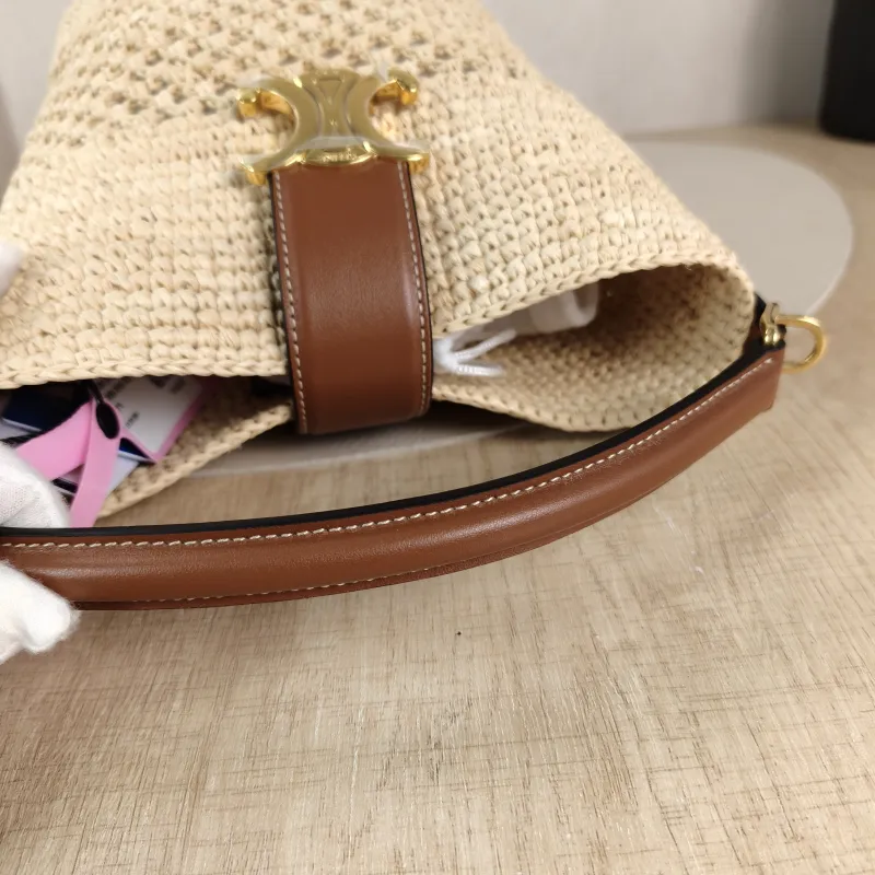 CELINE Crossbody Bag Louise Bucket Bag Small 16 × 12 × 19 cm — detail view 5 of 11