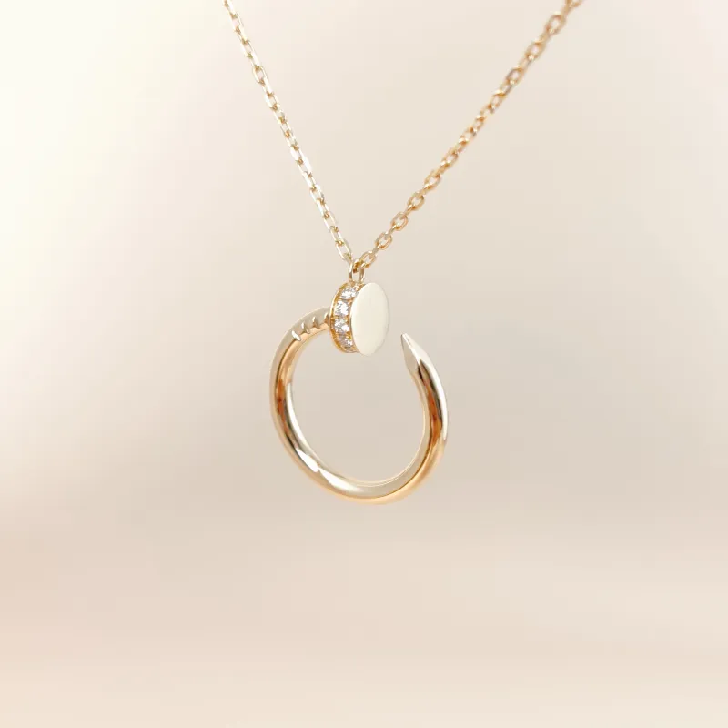 CARTIER Necklace Juste un Clou Pavé Diamond Necklace Yellow Gold 18KY ellow Gold Diamond One Size 40cm — cover view 4 of 10